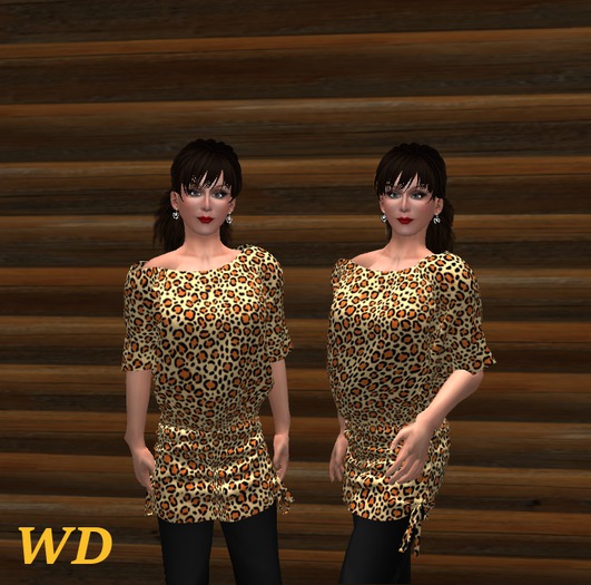 Mesh Kaftan Leopard