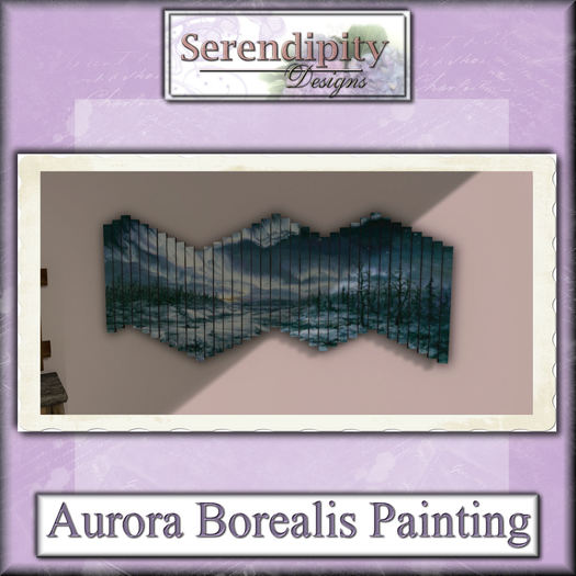 Serendipity Designs - Klondike Bedroom - Aurora Borealis Painting