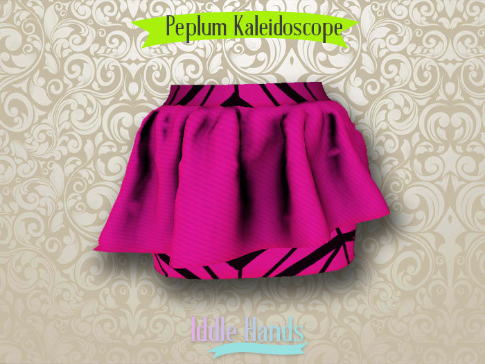 Iddle Hands - Peplum Kaleidoscope - Magenta