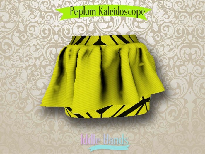 Iddle Hands - Peplum Kaleidoscope - Canary