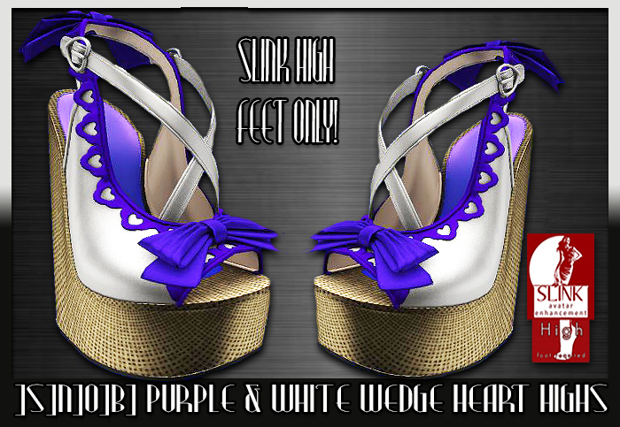 ]S]N]0]B] Purple Heart Wedge Slink High