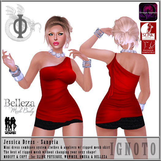 [IO] Harlow II Dress Demo - Omega/Slink/Belleza/WowMeh