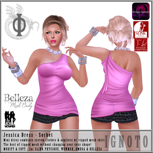 [IO] Harlow II Dress Demo - Omega/Slink/Belleza/WowMeh
