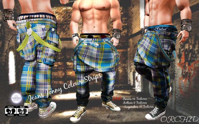 Jeans Jonny Colour Stirps