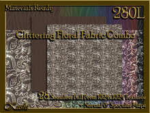 Glittering Floral Fabric Combo Seamless Textures Materials Ready Full Perms 1024x1024