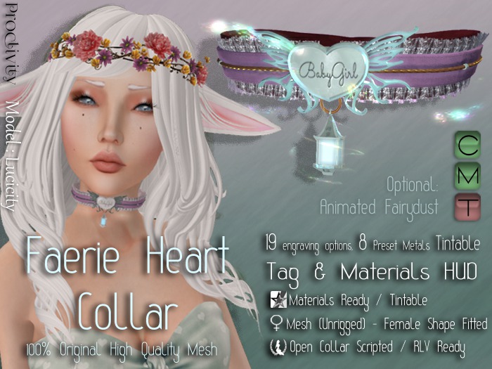 ~Proclivity~ Faerie Heart Collar