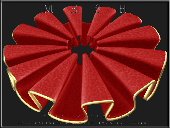 T-3D Creations [ Collar of Clown 03  ] Micro and Regular MESH - Full Perm -