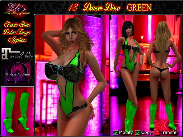 18 Dancer Disco Green