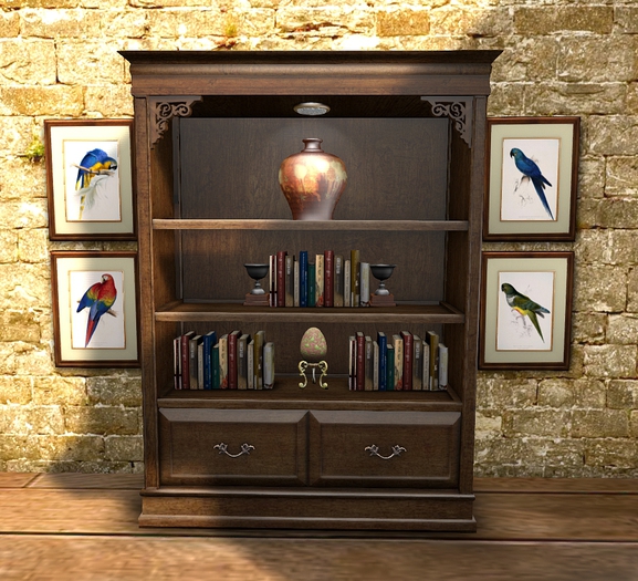 Distressed Corbel Bookcase COPY