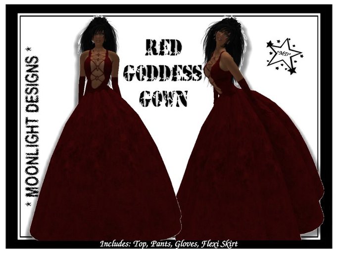 *MD* Red Goddess Gown