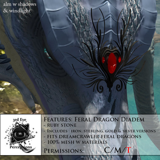 feral dragon diadem set ( ruby ) NON BENTO ORIGINAL
