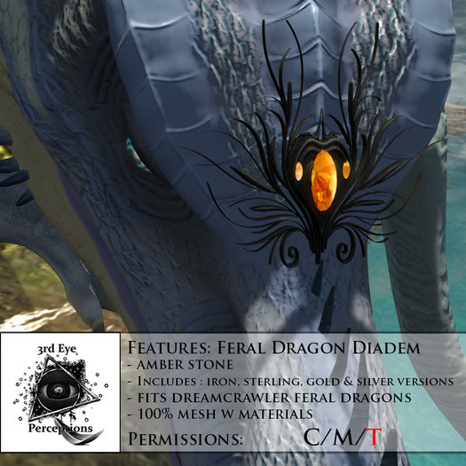 Feral Dragon Diadem Set ( Amber ) NON BENTO ORIGINAL