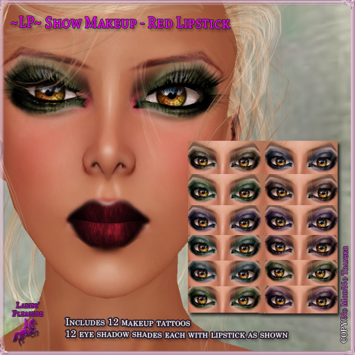 ~LP~ Show Makeup 12 Eyeshadows (Boxed) Bronze Lips