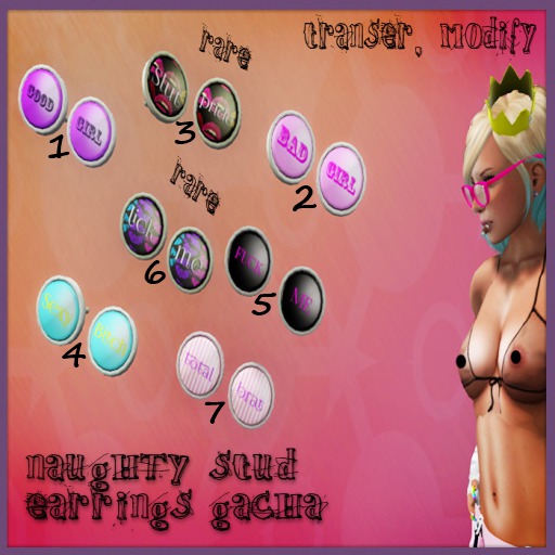 Gacha stud earrings 7