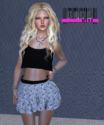 Code 0711  Top & Skirt Carissa flowers