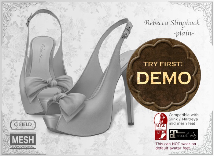 *GF* Rebecca Slingback -plain DEMO BOX