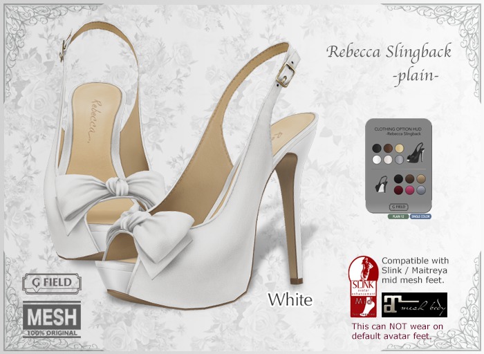 *GF* Rebecca Slingback -white- BOX