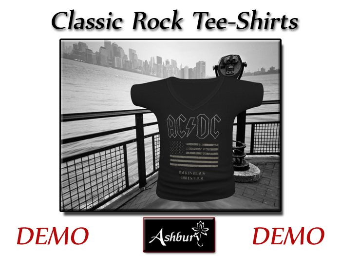 ASHBURY] Rock T Shirts-DEMOS