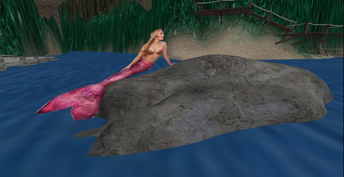 2 Prim sexy  Mermaid on a rock