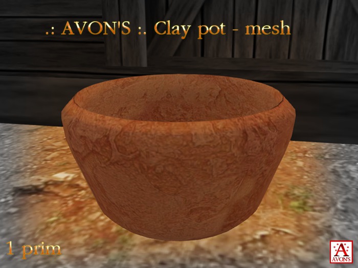 .: AVON'S :. Clay pot - mesh