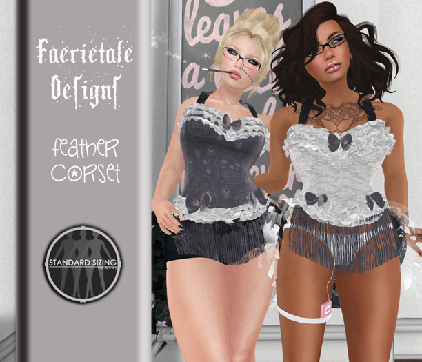 *FD* Feather Corset - Bridal