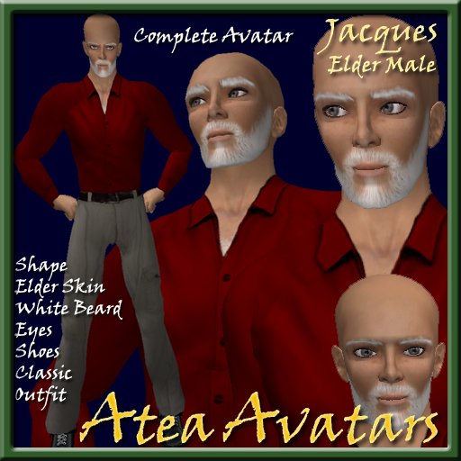 Jacques Elder Masculino Avatar,  ancião humano