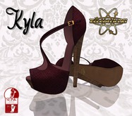 ~EccentriciXi~ Shoes Kyla for SLINK High Maroon