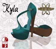 ~EccentriciXi~ Shoes Kyla for SLINK High Teal