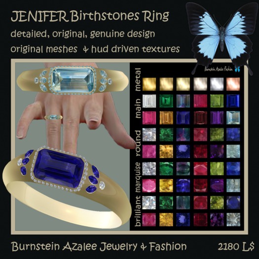 JENIFER Birthstones Ring