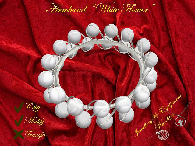 "White Flower" Armreif
