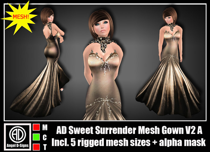AD Sweet Surrender Mesh Gown V2 A