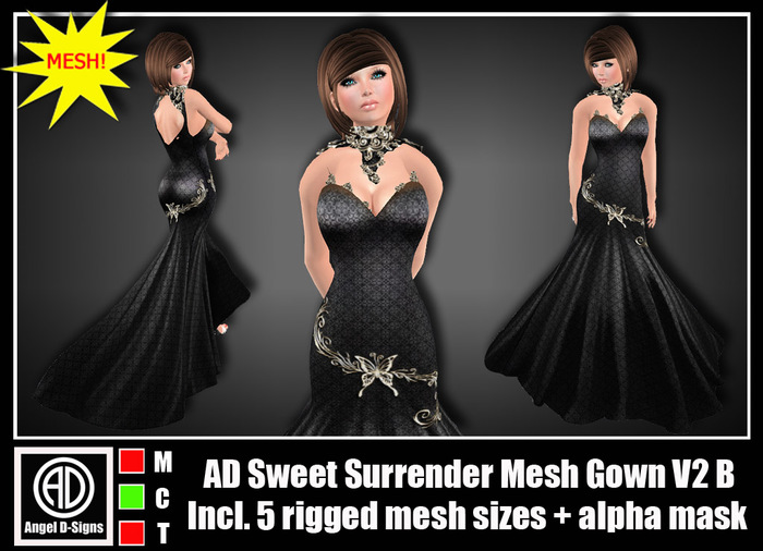 AD Sweet Surrender Mesh Gown V2 B