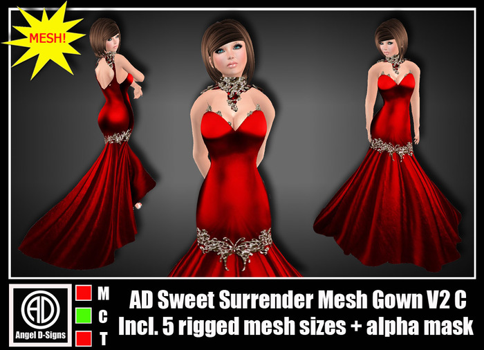 AD Sweet Surrender Mesh Gown V2 C