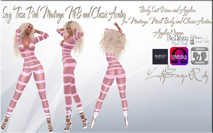 LSR - Sexy Tessa Pink Maitreya MB and Classic Avatar