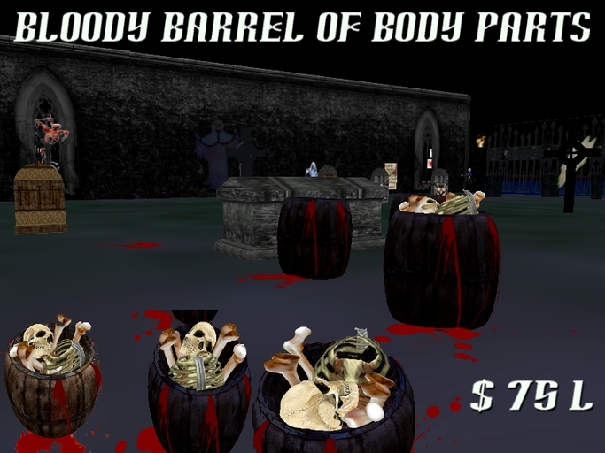 Bloody Barrell w/body parts