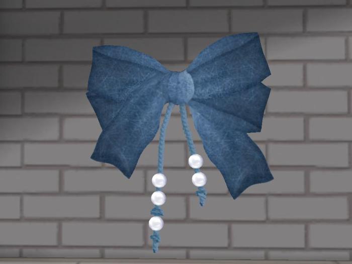 Blue Denim Bow