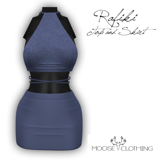 -MC- Rafiki Top and Skirt Blue