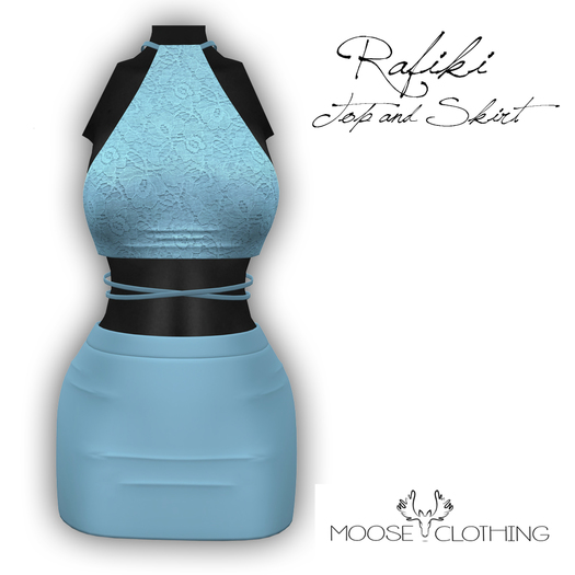 -MC- Rafiki Top and Skirt Sky