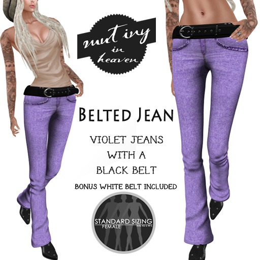 !MiH Belted Jean - violet