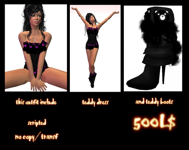 LunaZ teddy bear scripted outfit