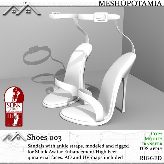 Meshopotamia Shoes 003 for SLink Avenhance high feet