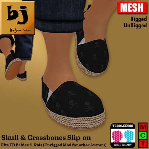 Skull & Crossbones Slip-on from The Velveteen Rabbit