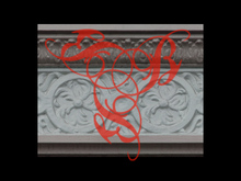 Grand Ornamental Stone Railing and Facade or Trim Detail - Stone Molding Trim Railing Column with full perm Texture 6801