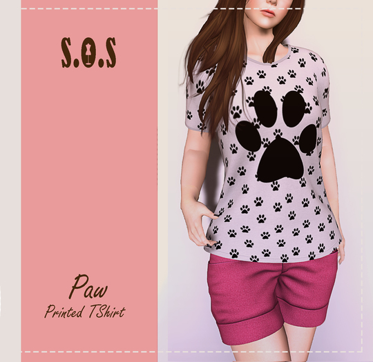 [S.O.S] Printed TShirt Paw