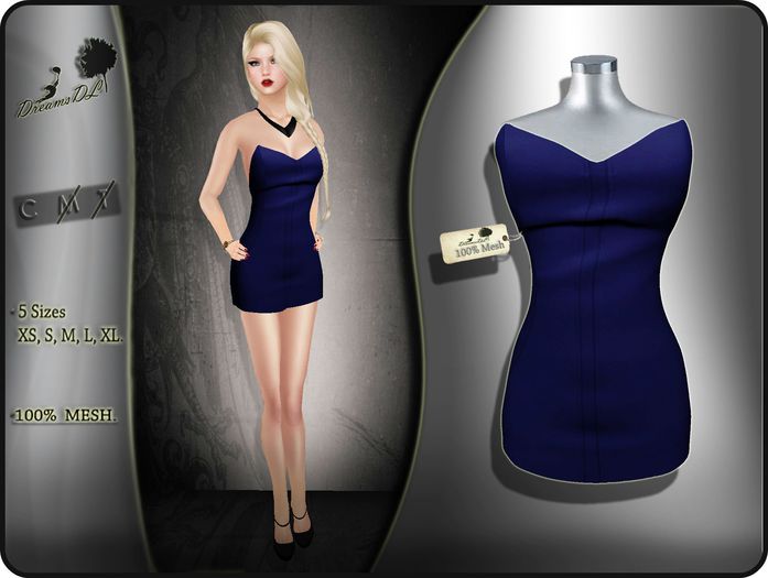Blue Mini Dress                                      /DreamsDL/