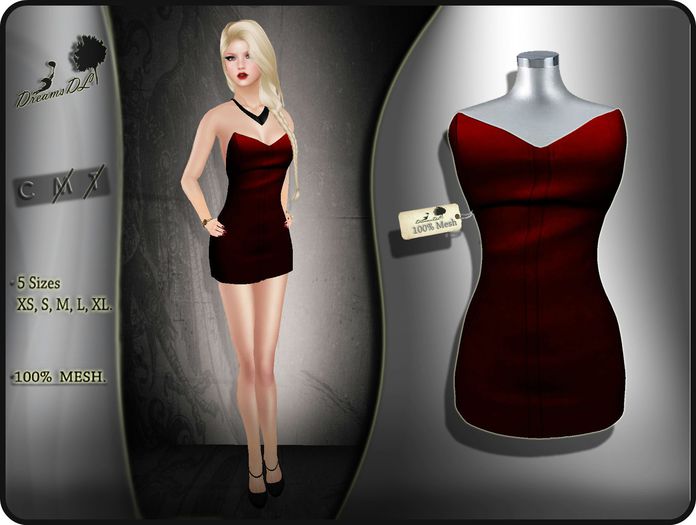 Red Mini Dress                                       /DreamsDL/