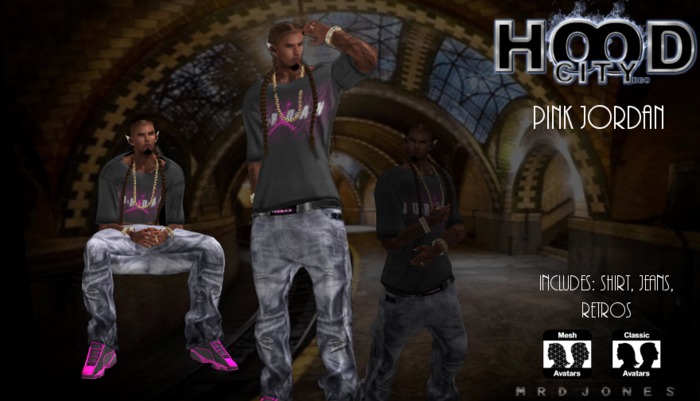 (DJ) 100% MESH - Pink Jordan Fit