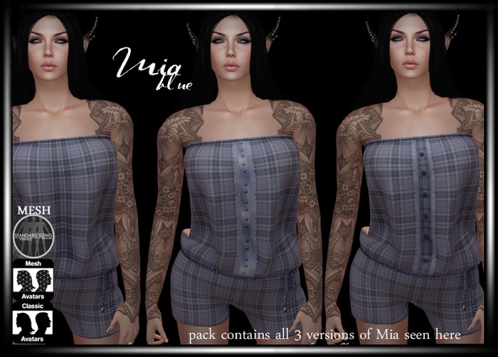 !MiH Mia Rompers blue X3