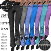 !MiH Belted Jean FATPACK *all 7pr blk belts