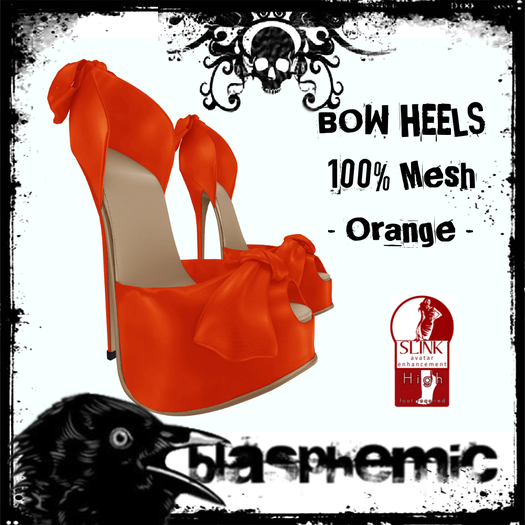 BLASPHEMIC - BOW HEELS - ORANGE